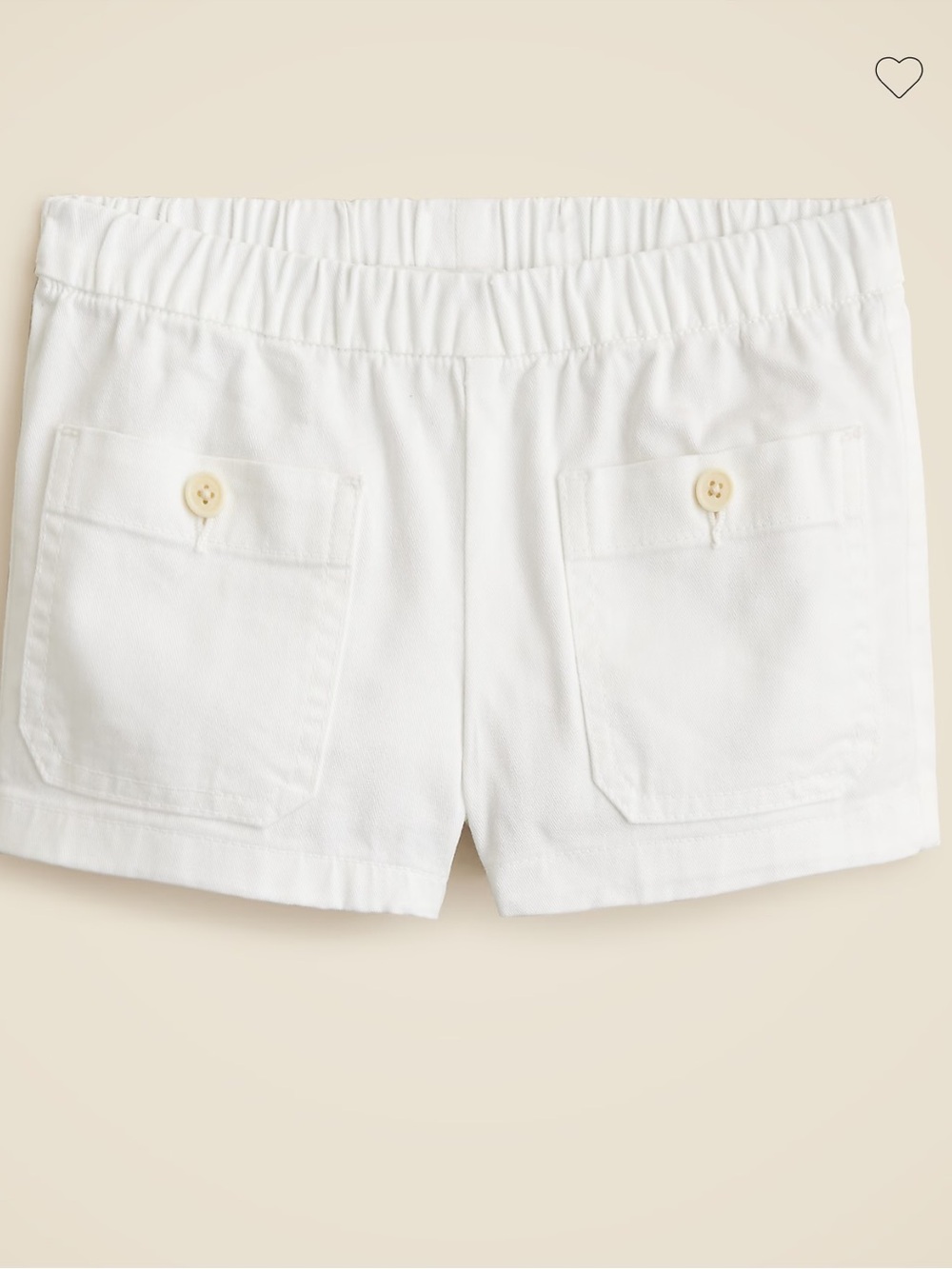 Crew Cuts Girls' swing-set short in garment-dyed chino size 4